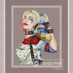 Supervillain 2 Digital Cross Stitch Pattern DMC Chart Embroidery Instant Download