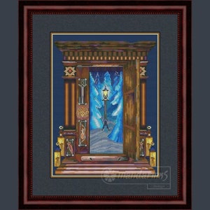 Narnia's Garderobe Digitales Kreuzstichmuster DMC Stickdatei Sofort Download