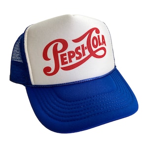 Pepsi Hat Snapback Adjustable Cap | Vintage Blue Cola Pepsi Trucker Hat