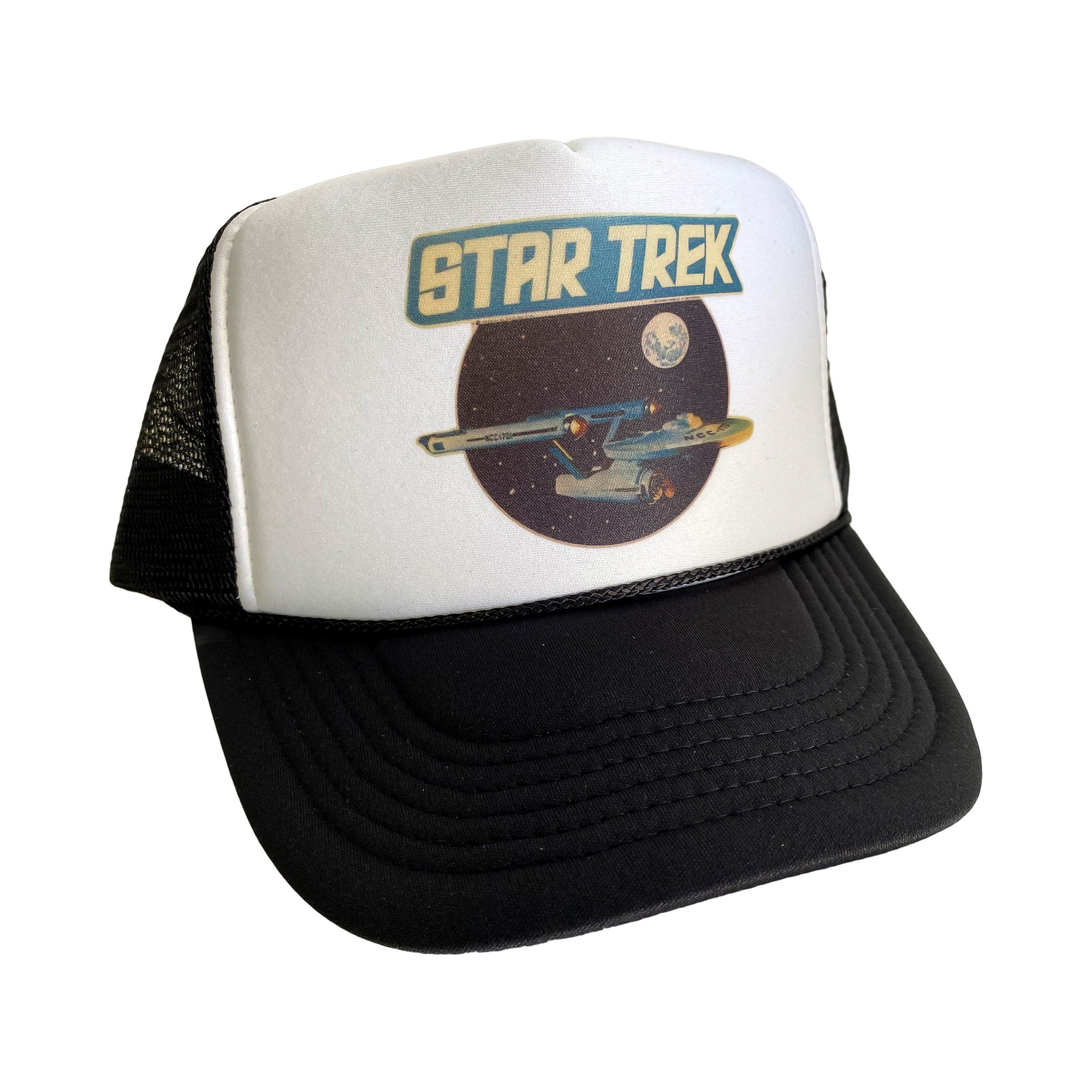Star Trek Hat Snapback Adjustable Cap Vintage Black TV Star Trek