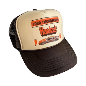 Cale Yarborough Hat Snapback Adjustable Cap | Vintage Brown Nascar Cale Yarborough #28 Trucker Hat