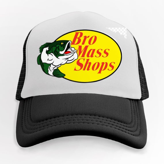 Bro Mass Shop Hat Adjustable Snapback Bass Pro Shop Parody Mesh Hat Unisex Trucker Hat
