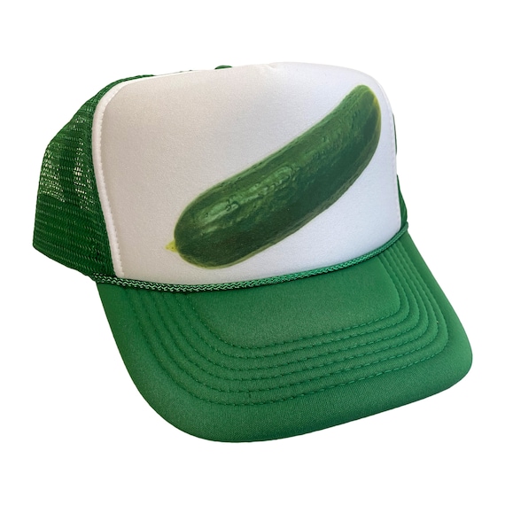Cucumber Hat Snapback Adjustable Cap | Vintage Gr… - image 1