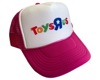 Toys R Us Hat Snapback Adjustable Cap | Vintage Pink Toys R Us Tucker Hat