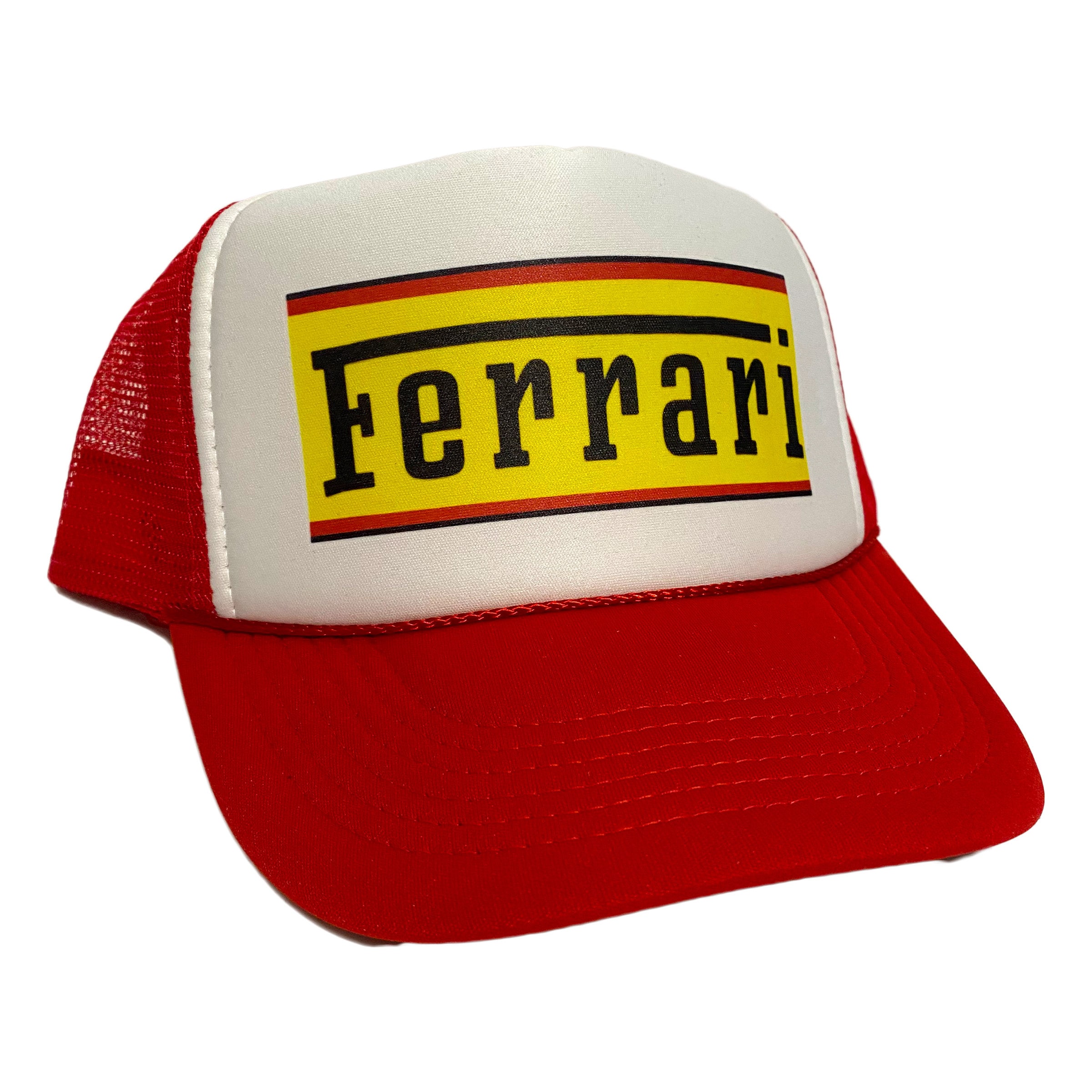 Ferrari Hat Snapback Adjustable Cap Vintage Red Ferrari Racing