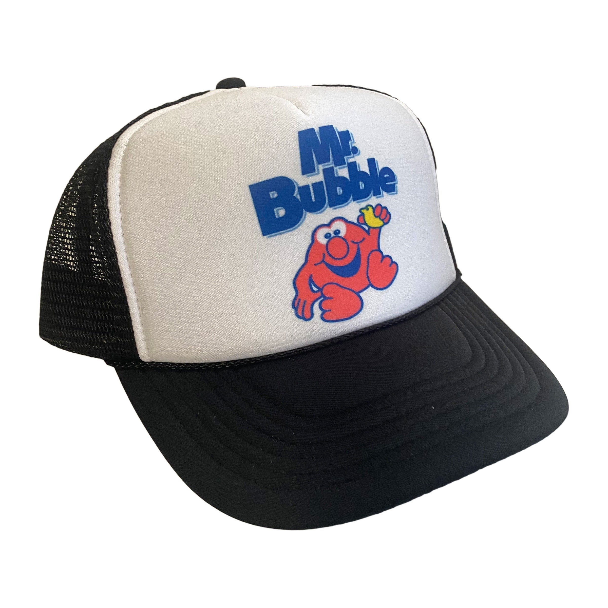 Mr. Bubble Hat Snapback Adjustable Cap | Vintage Black Mr. Bubble Tucker Hat