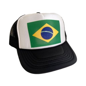 ブラジル国旗帽子 スナップバック 調節可能 | ブラジル国旗トラッカーハット