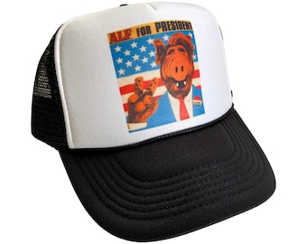 Alf For President Hat Snapback Adjustable | TV Alf Trucker Hat