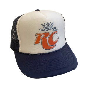 RC Cola Hat Snapback Adjustable Cap | Vintage Navy Blue RC Cola Trucker Hat