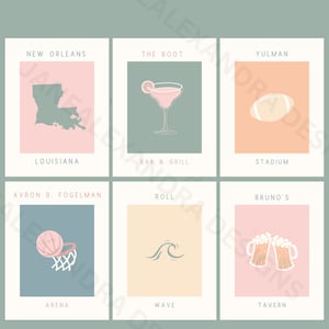 Tulane University Prints | Wall Prints | College Dorm Decor | Posters | Tulane Posters