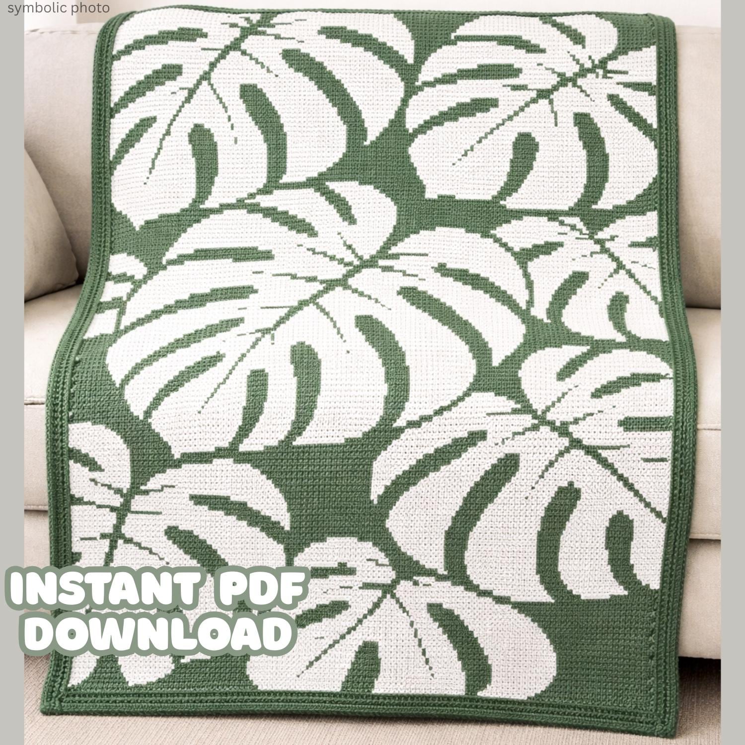 32 Monstera Crochet Patterns for Tropical Leaves, Wall Hangings, and Potted Plants 32 Monstera Leaf Crochet Blanket Pattern