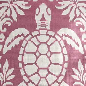 Sea Turtle Crochet Blanket Pattern | Ocean Mosaic Afghan | Coastal Overlay Throw | Two Color PDF image 7