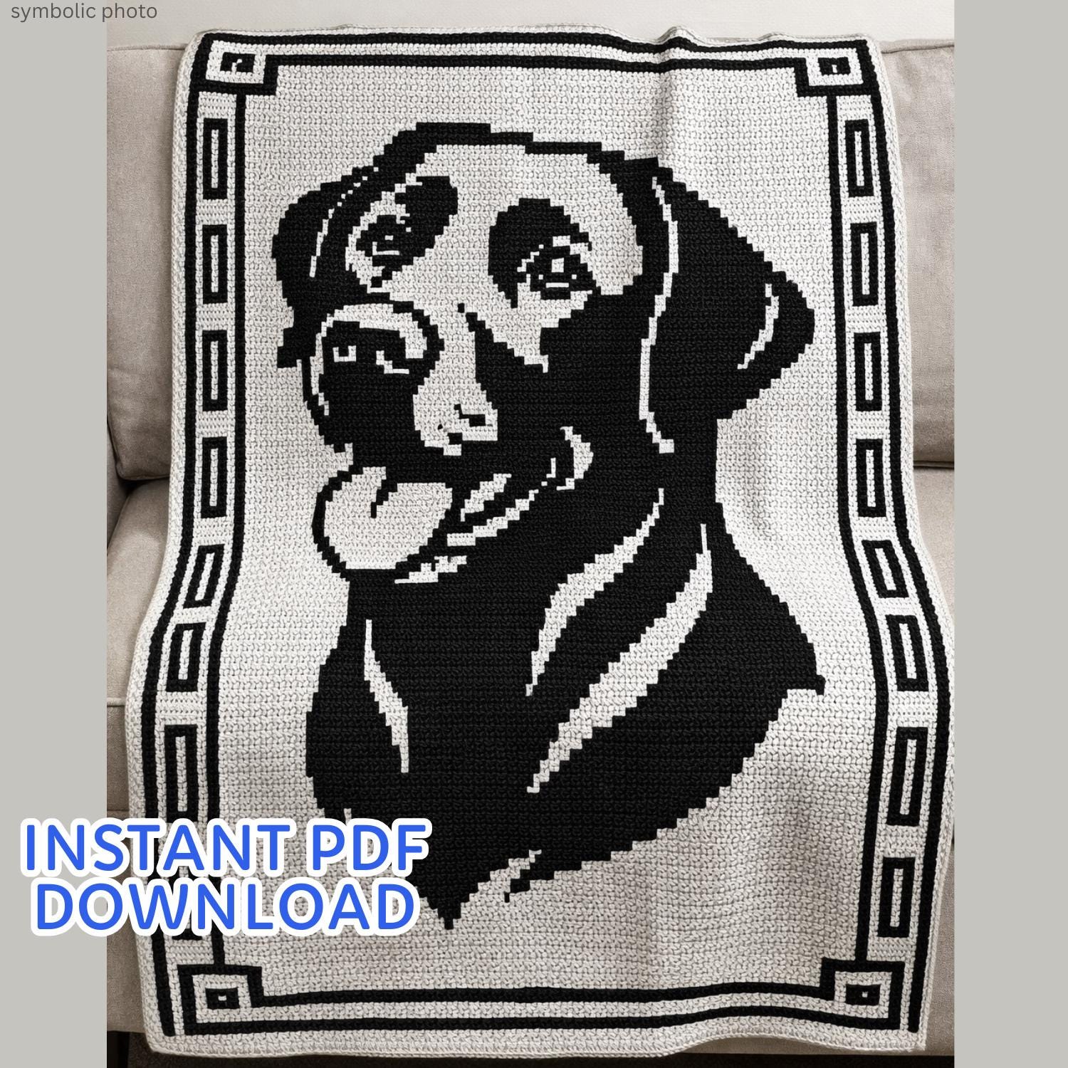 かぎ針編みのブランケット犬 - Etsy 日本