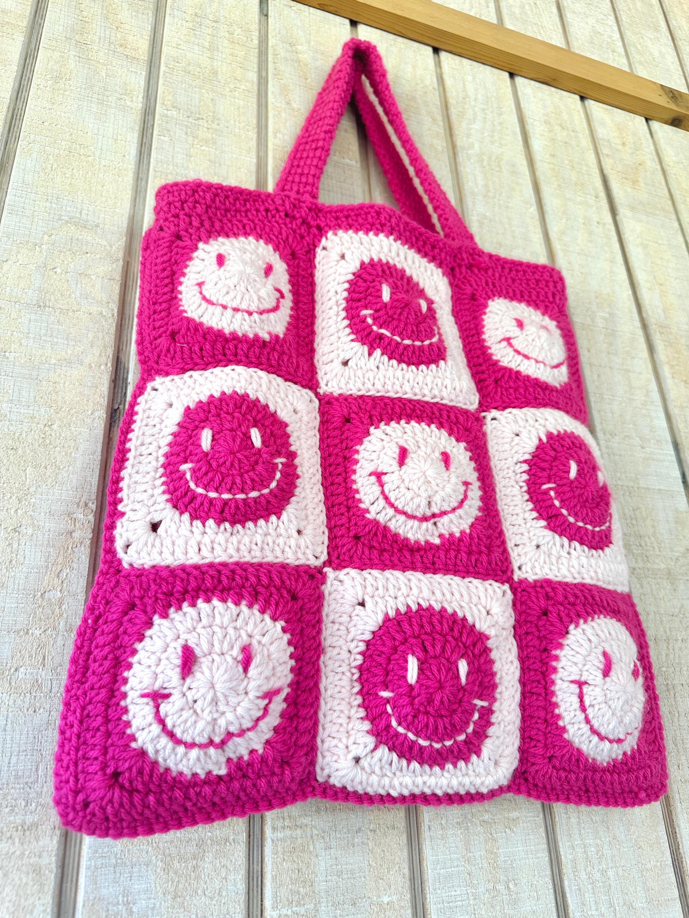 Smiley Face Granny Square Crochet Pattern – Happy Square PDF Tutorial ...