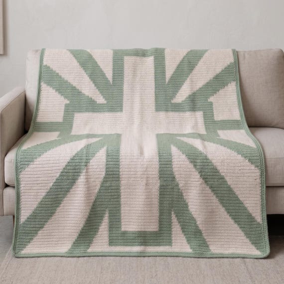 Radiant Cross Crochet Blanket Pattern | Mosaic Crochet Throw | Christian Afghan PDF | Cross Blanket Pattern