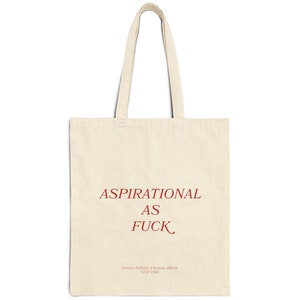 Retro Vintage Fashionista Tasche aus Baumwolle | Trendy, stilvolle, Influencer Manifestation Shopping Canvas Einkaufstasche, lustige Slogan Einkaufstasche
