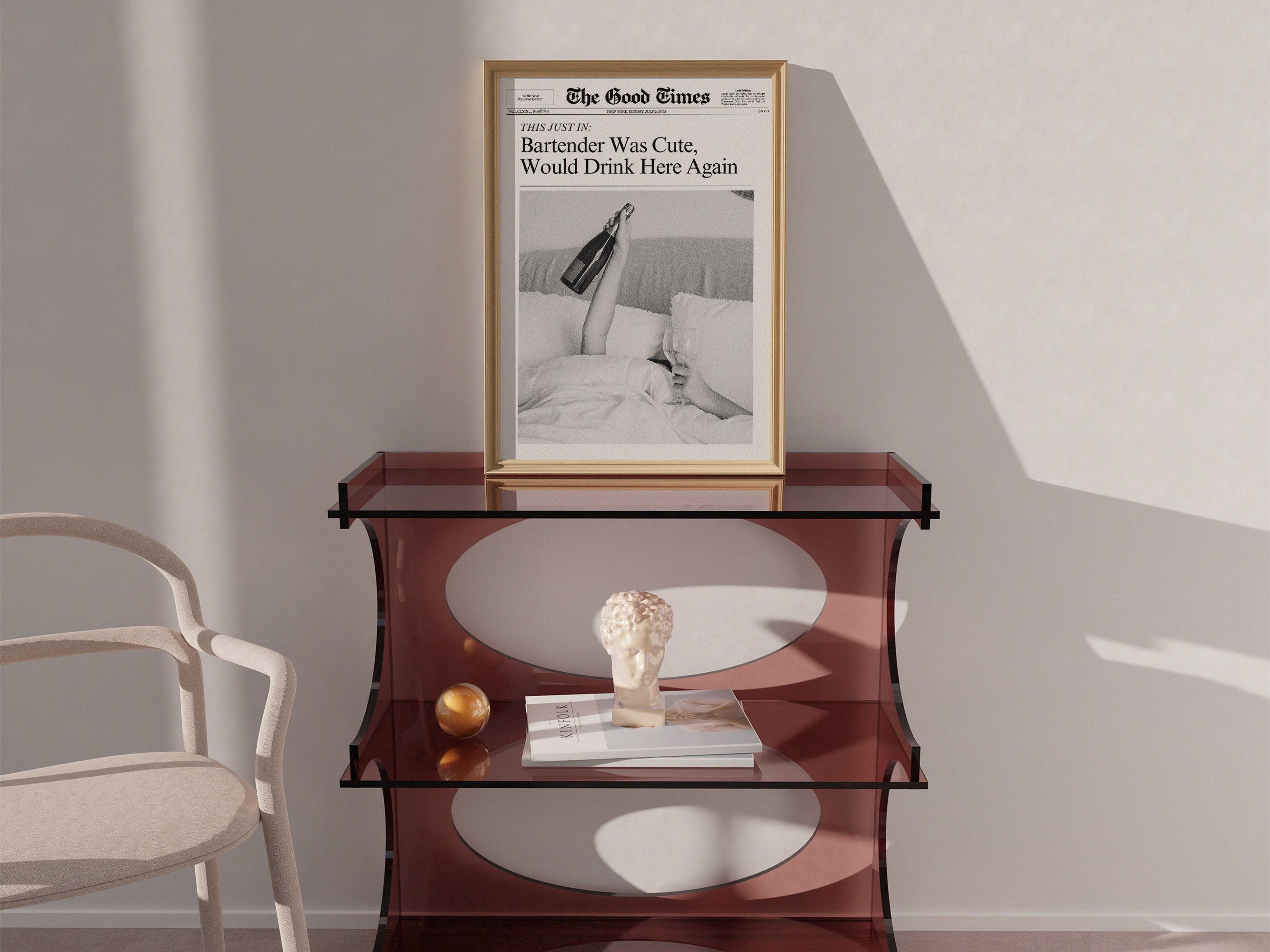 Elvira Wandposter 60x90cm - Ästhetischer Kunstdruck Für Wohnzimmer & Schlafzimmer - Ungerahmter Dekodruck