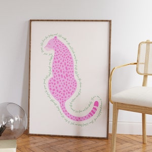 Bright Animal Art - Printable Wall Art - Pink Aesthetic Wall Art - Fun Pink Art - Living Room Decor - Digital Download