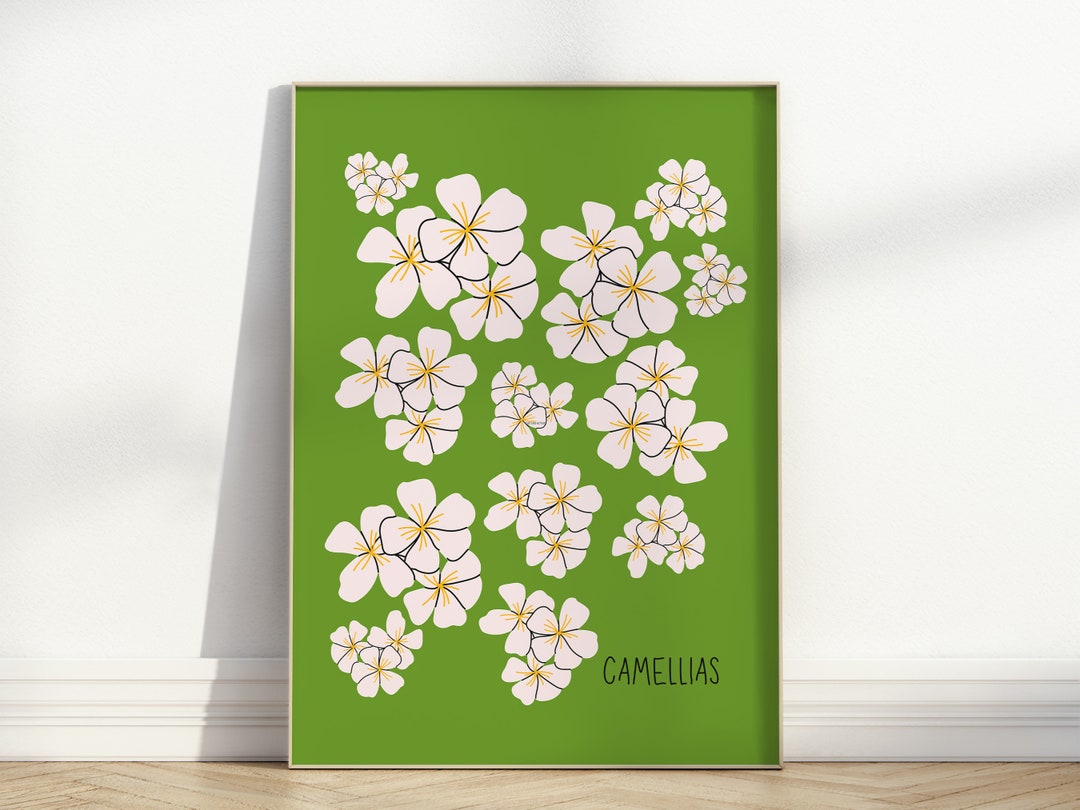 Flower Wall Prints Art for Walls Digital Download Aesthetic Etsy
