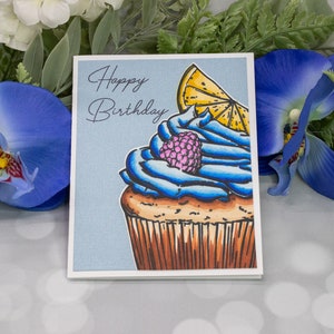 Cupcake Birthday Handmade Card