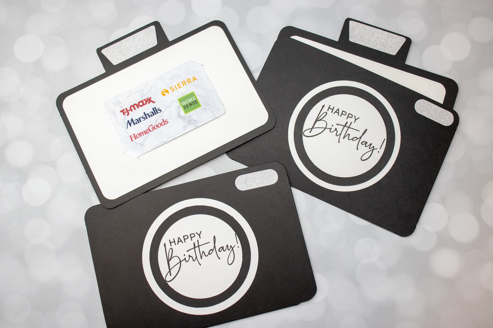 Happy Birthday Camera Gift Card Holder, Handmade Card - Etsy