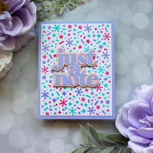 Just a note greeting handmade card