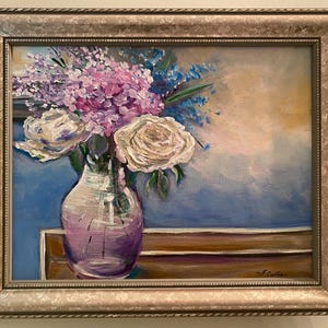 Painting Original Handmade Floral  14” by 17”