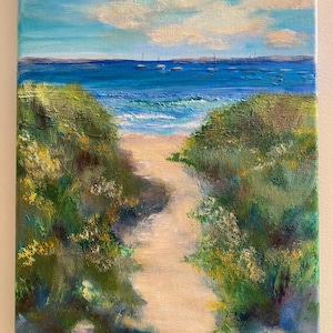 Beach Painting 9” by 12”