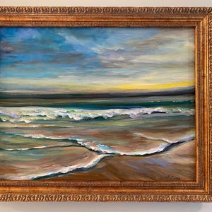 Painting Original 17” by 21” Coastal Landscape