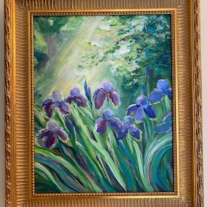 Painting Original 15” by 17” Irises