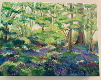 Origineel landschapsschilderij 9 x 12 x 1,5 inch