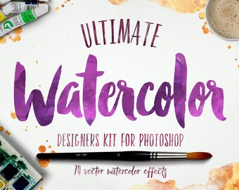 Watercolor Kit Photoshop Add-On