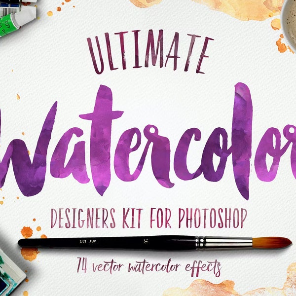 Watercolor Kit Photoshop Add-On