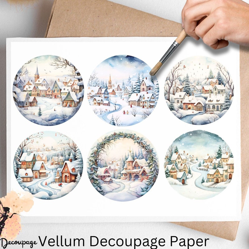 Winter Rice Paper - Etsy