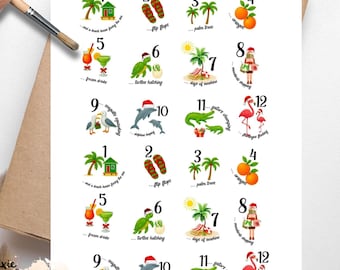 ビーチの宝箱 1、デコパージュ用紙 1枚 US レターサイズ - Etsy 日本