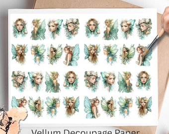 Beach Fairy 3, One Sheet Rice Paper US Letter Size