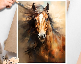 Wild Horse 1 , One Sheet Decoupage Paper US Letter Size
