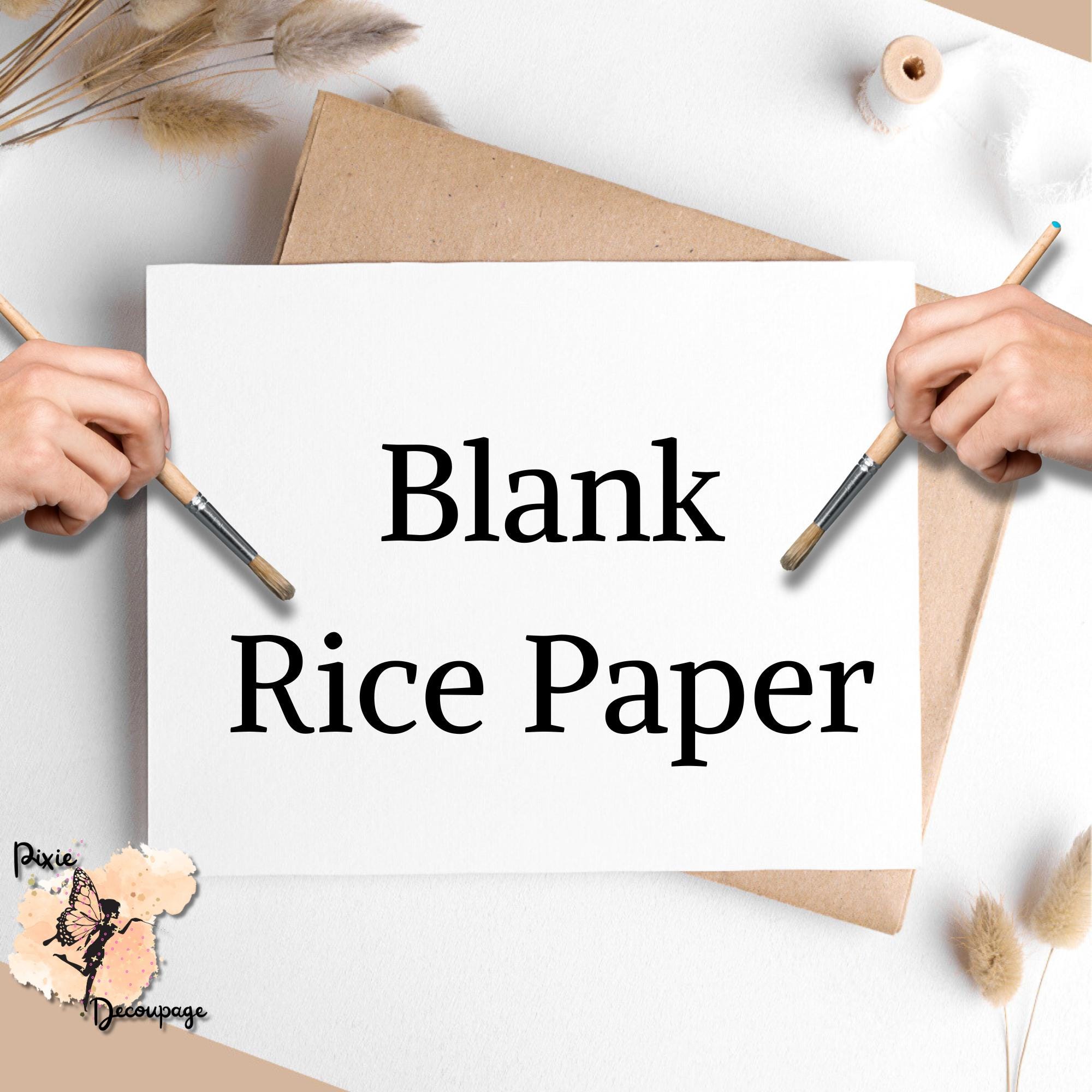 Blank Rice Paper, Sheet Paper for Decoupage US Letter Size - Etsy