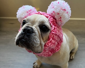 Keep Your French Bulldog Cozy and Cute with Our Pom-Pom Hats