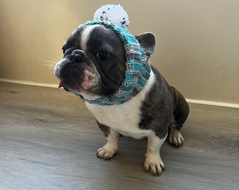 Adorable French Bulldog Pom-Pom Hats