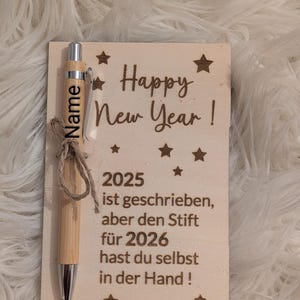 New Year's Eve, New Year's Eve party favor, gift, personalized gift, Christmas, New Year, personalized ballpoint pen, guest gift image 1