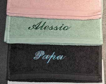 Personalisiertes Handtuch, Gästehandtuch, personalisiertes Geschenk, Handtuch mit Name