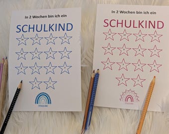 Schoolchild, first-grader, countdown, primary school, anticipation, starting school, preschool child, kindergarten