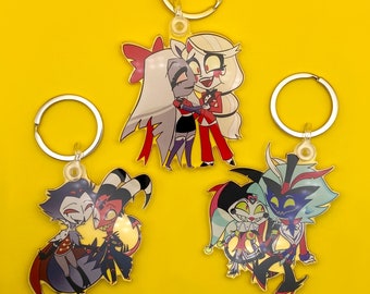 HelluvaBoss & Hazbin Hotel keychains!