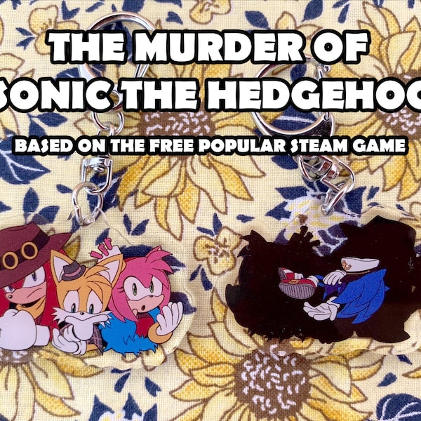 The Murder Of Sonic The Hedgehog Double Sided Keychain!