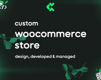 Custom Woocommerce Ecommerce Design, Woocommerce Online Store Design, Setup & Managed Fully Functional Online Store