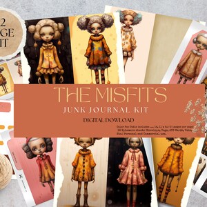 Il kit di diario spazzatura dei Misfits/Ephemera\Pagine di diario/Collage/Scrapbooking/Arte surreale/Decoupage/Creazione di carte/Arte da parete/Download digitale