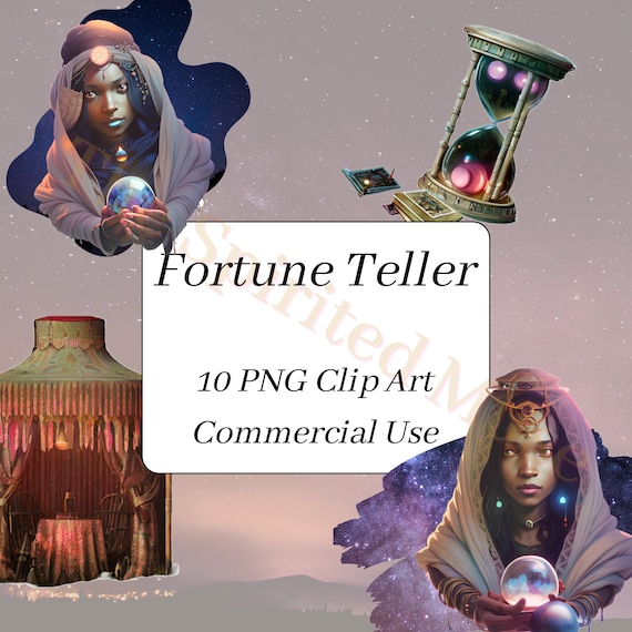 Fortune Teller PNG Clipart| Story Teller| Black woman PNG Clipart| Black Girl| African American Woman| Digital Clipart PNG| Commercial Use
