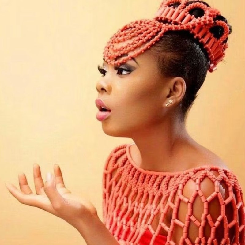 african beaded headpiece