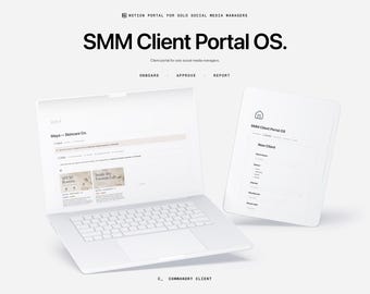 SMM Client Portal OS — Notion Template for Solo Social Media Managers | Client Onboarding & Approval Portal